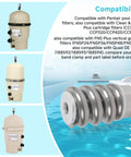 Spring Barrel Nut Assembly Rock Solid Replacement with stainless steel and durable design for Pentair spa filters.