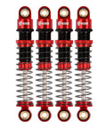 Beefy 45mm Aluminum Threaded Shock Absorbers With Oil Dampers For FCX24 1/24 RC Crawler Upgrade in red color