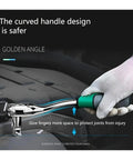 Heavy Duty One Quarter Inch Drive Ratchet And Socket Set Crafted From Rugged Chrome Vanadium Steel Packed With Versatile Sizes designed for safe grip with curved handle.