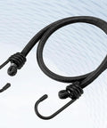 Heavy Duty 4 Pack 24 Inch Black Bungee Cords With Hooks For Camping Tents Tarps Luggage Racks Bikes Kayaks Cargo Securing 8mm Elastic