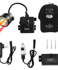 Long Range Coon Hunting Headlamp With 600 Lumens, Rechargeable, IPX5 Waterproof, Six Lighting Modes And Four Color LEDs White Red Green Amber, Includes Black Hunting Hat For Coyotes And Predators Night Hunts.