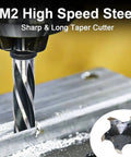 Heavy Duty 7/16 Inch Bridge Construction Reamer Drill Bit for Steel Alloy Metal Wood and Plastic, M2 HSS in use on metal
