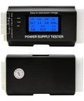 Your Go-To 8-In-1 Power Supply Tester For PC Builds With ATX 20-24 Pin, IDE HDD SATA, PCIe 6-Pin, EPS 8-Pin, LCD and aluminum case.