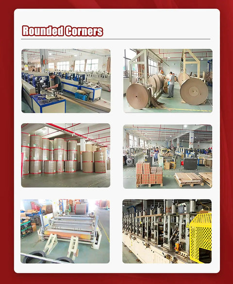 100 Pack Cardboard Corner Protectors And Edge Guards For Shipping Reinforce Boxes With Recycled Pallet Corner Blocks To Keep Your Goods Locked Safe And Dings At Bay Straight Up Packaging Armor For Heavy Duty Freight Delivery in a manufacturing facility.