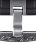 Close-up of black Big Screen Dive Computer Replacement Watchband Dope Rubber Strap for Donatello Giotto Leonardo Michelangelo