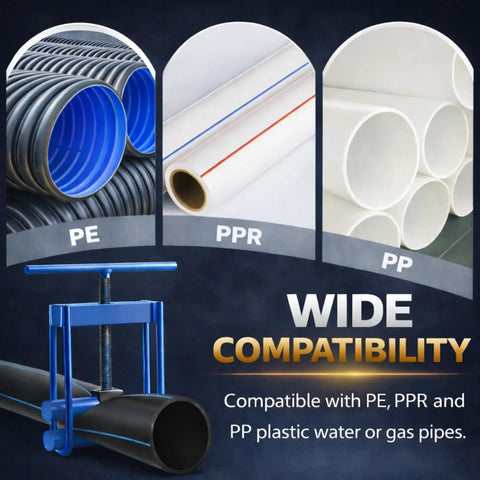 Image of a Pipe Squeeze Off Tool for 1/2 to 2.5 inch PE PPR PP Pipe Manual Gas and Water Shut Off Tool for quick temporary flow control.