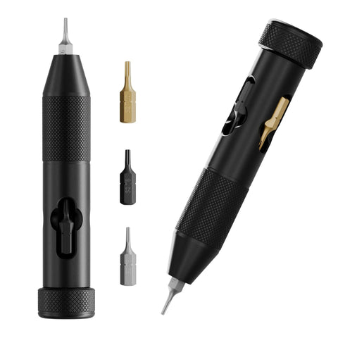 Bullet V2 Multi Use Bit Driver For EDC With S2 Steel Torx Bits T6 T8 And T10 Ceramic Bearing Swivel Aircraft Aluminum Construction