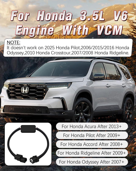 VCM Muzzler Tuner 2 Upgrade Harness Disable Kit Replacement Muzzler Plug Module For Honda And Acura 3.5L V6 Engines Pilot Accord