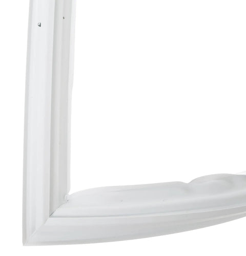 Corner detail of WR24X10077 Refrigerator Door Gasket Replacement Premium OEM Seal Easy Snap In Install Keeps Cold Air In Durable