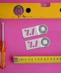 Four Pack Stainless Steel Sliding Door Pulley Wheels With Internal Ball Bearings For A Rock Solid Build And Runs Like A Dream Rail Glide with tools.