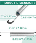 Heavy Duty Seven Inch Recliner Sofa Chair Springs Replacement Two Pack dimensions 7 inch steel springs with long neck hooks
