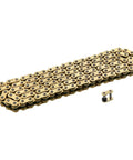 525 X Ring Motorcycle Chain 120 Links With Master Link 525H Heavy Duty Gold Drive Chain For Motorcycle Bicycle Go Kart Mini Trail Bike