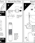 Installation diagram for Velosah Instant Hot Water Dispenser Faucet with gooseneck spout, showing mounting and pipe connections.