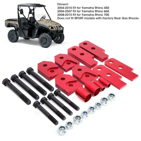 2 Inch ATV Lift Kit For 450 660 700 Models Red Aluminum Steel Lifting Tool with bolts and nuts