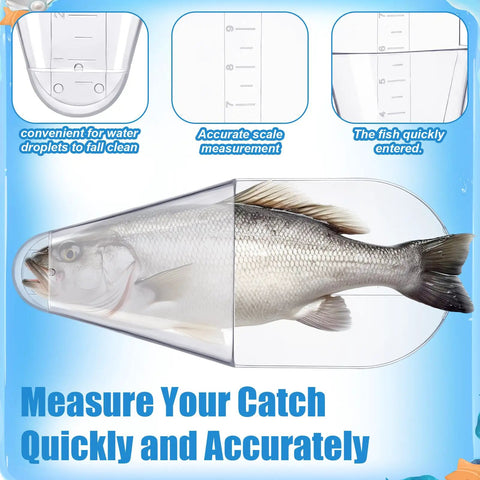 Two Pack Crappie Fish Measurers With 12 Inch Capacity Quick And Easy Length Checker Boards For Crappie Fishing with fish sample