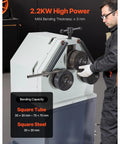 Heavy Duty Electric Roll Bender Machine Featuring Smooth Three Roller Gearing And Quick Flip Foot Switch That Knocks Out Straight Up Pipe Shaping Jobs Like A Champ With Zero Hassle Or Sloppy Edges, 2.2KW power with square tube bending capacity