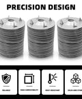 500 Pack Foam Board Fasteners Washers One And One Eighth Inch Galvanized Steel For Insulation Fixing On Foam Board Panels With Cut Resistant Gloves Screws Not Included
