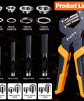 All In One Grommet Tool Kit With Four Jaw Sizes One Half Inch One Quarter Inch Five Sixteenths Inch Three Eighths Inch For Quick Change Eyelet Setting Includes 370 Grommets Handheld Pliers For Tarps Tents Canvas Vinyl Leather Craft Projects DIY Friendly