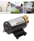 Electric Oil Pump 12 LPM Beefy Brass Gear Motor for Workshop and Auto Repair Transfer Pump 55 PSI for Viscous Liquids Quick Maintenance 24V Industrial Equipment, black brass unit