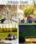 Collage showing diverse uses, highlighting Tough As Nails 6 Inch Stainless Steel Patio Rug Stakes Set For Outdoor Use.