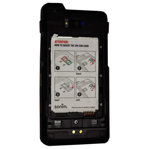 Built Like A Tank This Kickass Dual Sim Unlocked Device Packs 64Gb Storage And Lightning Fast 4G LTE Data Speeds Into A Rugged Black Android Phone Ready For Heavy Duty Use showing SIM card insertion guide.