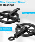 Aunocy 12 Inch Heavy Duty Scaffolding Pulley Hoist with Precision Ball Bearings for quiet lifting, showing cast iron wheel and carbon steel hook.