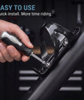 Dope Build Grade Five Titanium Bottle Cage Bolts M5 By 12 Millimeter T25 Torx used to install a water bottle cage on a bike.