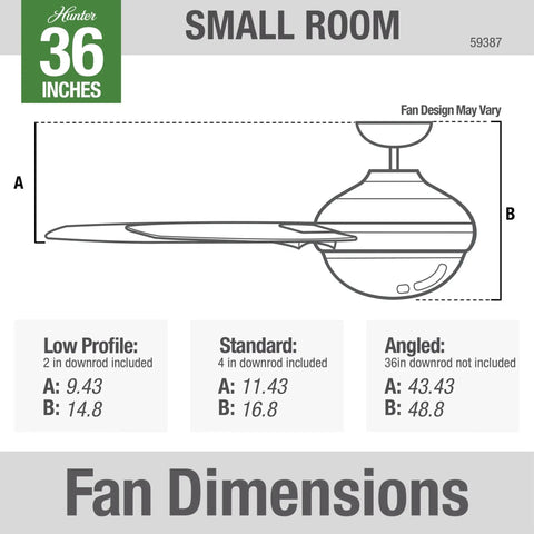 Viola Brushed Nickel Ceiling Fan With Led Light Kit And Pull Chain 52 Inch schematic dimensions for installation options
