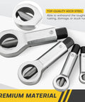 Heavy Duty Nut Splitter Set For Removing Damaged Rusted Nuts With Ease In The Garage Or Workshop Four Piece Chrome Plated 40Cr Steel