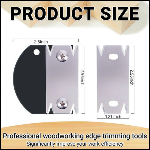 Dimensions and design of Pro Grade Edge Banding Trimmer For Woodworking 2026 Upgraded Edge Banding Tool With Hanging Strap