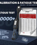 Pro Grade Digital Torque Wrench 3/8 Drive With Buzzer And LED Indicator, Precision 2.21 To 44.25 Ft Lb, Track Mode, Universal Joint, 6 Inch Extension Bar, Boss Accuracy For Bike Motorcycle Auto Maintenance. calibration test report