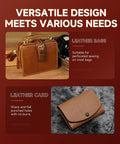 Leather bags and card case highlighting use of Pro Grade 3 Piece Prong Punch Tool Set For Leather Crafting for precise sewing and punching