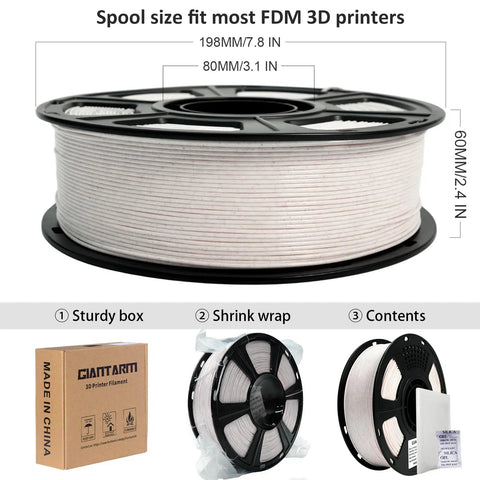 1.75mm PLA Filament For 3D Printer Marble Brown Stone Color 1KG Spool Rock Solid Strength Smooth As Butter Prints Killer Build Quality Built Tough For DIY Creators And Pro Makers Seeking No Sweat Reliable Performance Daily