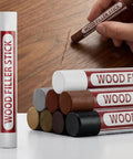 8 Color Wood Filler Sticks Repair Kit Waterproof Sandable Paintable Wax Putty For Furniture Floor Cabinets Touch Up White Hole Fix Scratch Repair For Seamless Finish