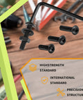 1065 Piece M2 Screw And Hardware Kit With Bolts Nuts And Washers, Hex Socket, Button Head Cap Screws, Durable Carbon Steel
