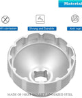 Top view of Beefy 12-Notch Bottom Bracket Tool for BBT-79, CNC aluminum, anodized, showing anti-corrosion and durability features