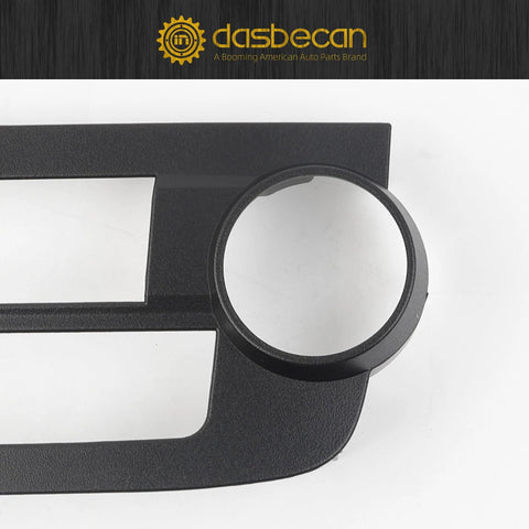 AC control panel center dash vent trim, front view, for Honda CR-V (2007-2011), black circular air outlet bezel.
