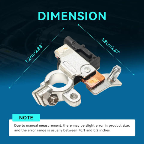 Keep Your Ride Running Tight With Our Heavy Duty Battery Current Sensor That Directly Swaps Oem Number 22859019 For Chevy Impala Malibu Daily Drives, measuring 7.2cm by 6.8cm.