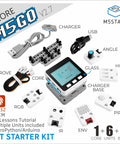 IoT Starter Kit With Core Controller And Six Expansion Modules V2.7 M5GO Edition, featuring ESP32 controller and sensors.