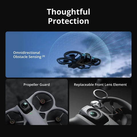 360 Degree FPV Drone With 1 Inch 8K 360 Imaging, Prop Guard, And RC 2 Built In Screen Remote, thoughtful protection features