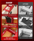 Comparison of adjustable door hinge jig for aluminum alloy doors router template with alternative product; focus on durability and fit
