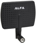 2.4GHz 7dBi RP-SMA panel antenna screw-on swivel for network adapters and routers boosts range up to 4x with stronger signal