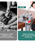 Before and after use of Portable Mini Bench Vice With Adjustable Table Clamp Vise For Precision Fixes for stable, accurate crafting.