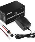 Smart NiMH NiCd Battery Charger For RC Cars And Airsoft Gear Auto Stop After Full Trickle Charge 3.6V-10.8V shown with cables