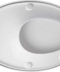 Sandbar Replacement Toilet Seat Compatible With Kohler Models Heavy Duty durable white material top view with metal hinges.