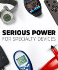 Heavy Duty Cr1616 Lithium Coin Battery One Pack Delivers Kickass Reliable Power For Heart Rate Monitors Remotes Keyless Entry Systems And Glucose Meters With Up To Ten Years In Storage Ready To Roll Whenever You Need It, displayed with specialty devices.