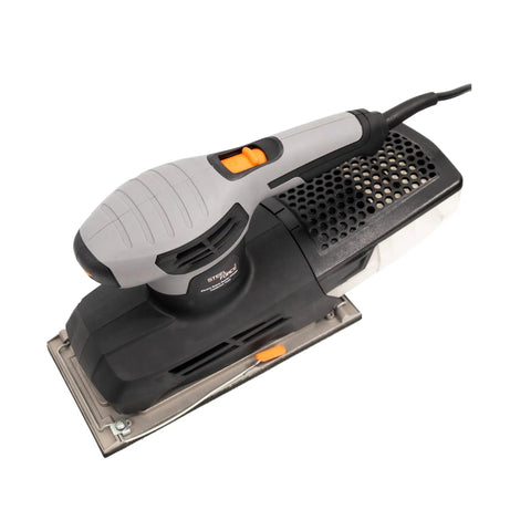 Heavy Duty Sheet Sander With A Large 9x4.5 Inch Base, 2.5 Amp Motor, 6000-12000 OPM, Six Stage Variable Speed Dial for wood finishing