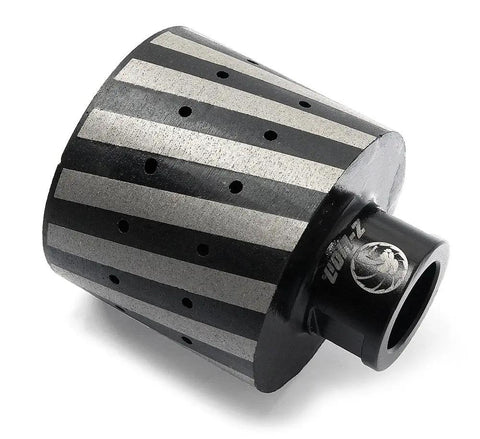 Resin-Filled Diamond Drum Wheel For Coarse Grinding Concrete Granite Stone Polishing, 5/8-11 Thread, close-up view
