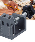 15 Degree Pocket Hole Jig With Auto Tightening Clamp For Woodworking Aluminum Alloy Drilling Locator 52 Piece Kit