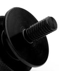 Close-up of black spike showing size and threading, part of Beefed Up Front And Rear Spike Style Bumper Quick Release Fastener Kit